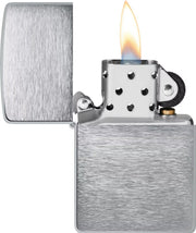 Zippo personalisiert – Brushed Chrome