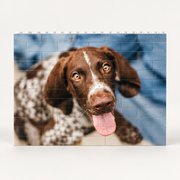 Fotopuzzle aus Bausteinen personalisiert – 19cm × 14.5 cm (97 Steine)
