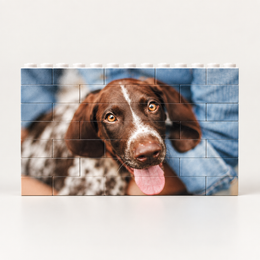 Fotopuzzle aus Bausteinen personalisiert – 12.5cm x 7.5cm (36 Steine)
